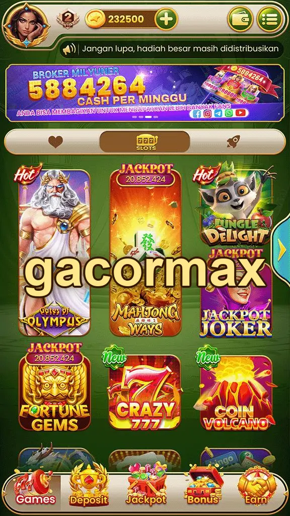gacormax Masuk